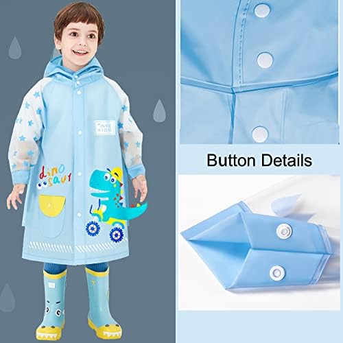 Kids Raincoats Rain Poncho Girls Boys Rain Jacket Waterproof Poncho Toddler Cartoon Rain Wear Reusable With Portable Bag S-4XL Size