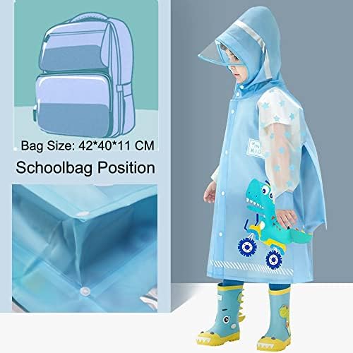 Kids Raincoats Rain Poncho Girls Boys Rain Jacket Waterproof Poncho Toddler Cartoon Rain Wear Reusable With Portable Bag S-4XL Size