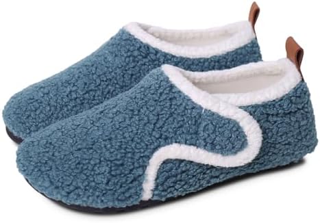 Kids Slippers Boys Girls Warm Fleece House Shoes With Anti-Slip Sole Soft Plush Winter Slippers For Toddlers Children