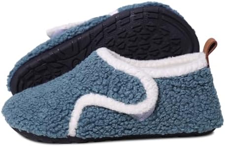 Kids Slippers Boys Girls Warm Fleece House Shoes With Anti-Slip Sole Soft Plush Winter Slippers For Toddlers Children