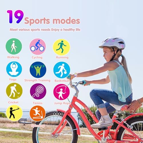 Kids Smart Watch - Kids Fitness Activity Tracker Watch Pedometer Sleep Monitor 18 Sport Modes Alarm Clock Calories Counter Gifts Toys For Boys Girls 4 5 6 7 8+