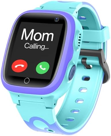 Kids Smart Watch LBS Tracker Smartwatches for Children Kids with SOS Anti-Lost Math Game Call Camera Touch Screen Game Alarm for Boys and Girls