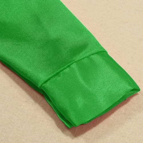 Kids T-Shirt Kids Girls Sparkly Sequins Dance Top Boys Long Sleeve Button Down Shirt For Jazz Dance Performance Costume