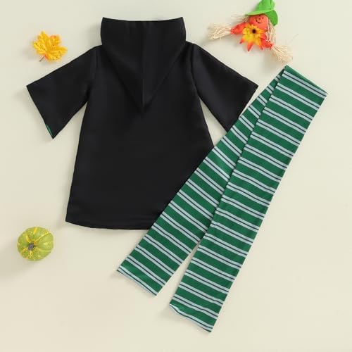 Kids Toddler Baby Girl Boy Wizard Costume Long Sleeve Hooded Robe Infant Halloween Outfits