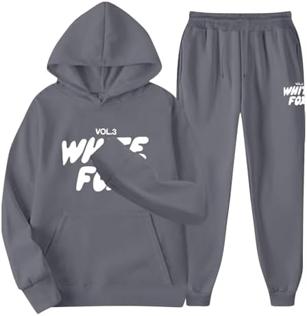 Kids Tracksuit Full Set For Boys Girls 2 Piece Sportwear Long Sleeve Oversized Hoodded Sweatshirts And Sweatpants Loose Tracksuit Bottoms Casual Jumper Gym Set Activewear
