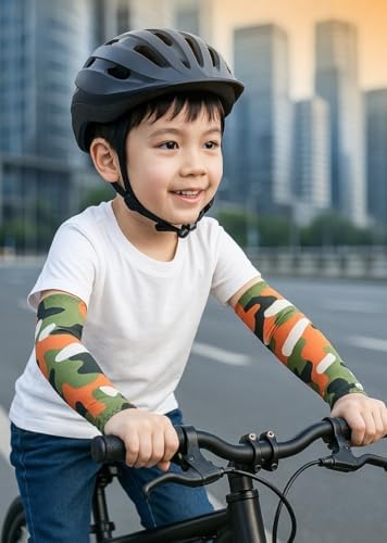 Kids UV Sun Protection Arm Sleeves Cooling Child Arm Sleeves Children's Compression Sleeve Youth Boys Girls