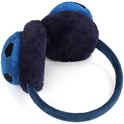 Kids Warm Fluffy Earmuffs Winter Soft Plush Ear Warmers Cute Cartoon Football Earmuffs For Boys Outdoor Warm Ear Covers