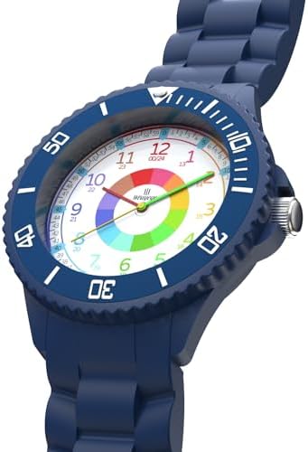 Kids Watch For Boys Girls Educational Wrist Watch For Children Children's Watch For Girls And Boys Analog Watch With Rotating Bezel With Exercises Easy To Learn To Read
