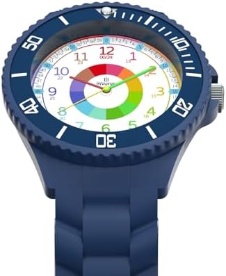 Kids Watch For Boys Girls Educational Wrist Watch For Children Children's Watch For Girls And Boys Analog Watch With Rotating Bezel With Exercises Easy To Learn To Read