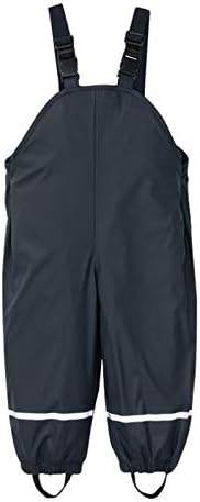 Kids Waterproof Trousers Boys Girls Rain Dungarees Windproof Mud Jumpsuit Nylon Stylish Waterproof Breathable Outdoor Overalls Jumpsuit One-Piece Toddler Waterproof Trousers Jumpsuit Black