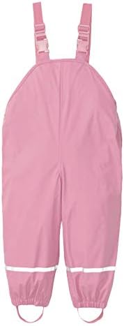 Kids Waterproof Trousers Nylon Stylish Waterproof Breathable Outdoor Overalls Jumpsuit Boys Girls Rain Dungarees Windproof Mud Jumpsuit One-Piece Toddler