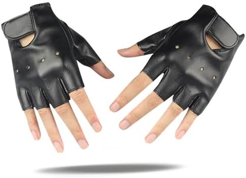 Kids Winter Gloves – Black Leather Fingerless Gloves Full Finger Thermal Warm Glove For Boys Girls Hand Warm For Sports Cycling Costume