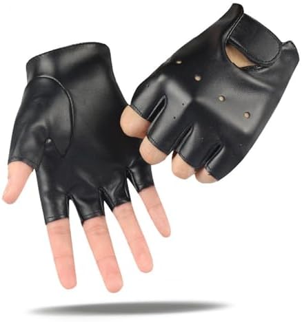 Kids Winter Gloves – Black Leather Fingerless Gloves Full Finger Thermal Warm Glove For Boys Girls Hand Warm For Sports Cycling Costume