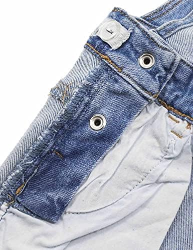 KIDSCOOL SPACE Girl Denim Overalls Little Big Kid Ripped Jean Workwear
