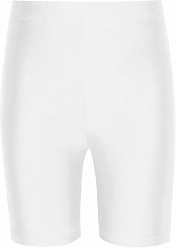 KIKFIT Girls Cycling Shorts – Kids Stretchy Gym Dance PE Shorts Breathable Sports Activewear For School Summer Gymnastics Ages 5–14