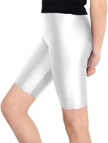 KIKFIT Girls Cycling Shorts – Kids Stretchy Gym Dance PE Shorts Breathable Sports Activewear For School Summer Gymnastics Ages 5–14