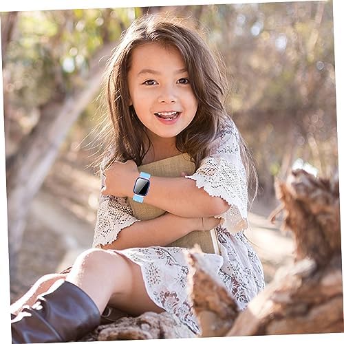 KITANDOVE 2pcs Silicone Watchband For Boy Girl Phone Watch White Colors Quick Release Comfortable And Safe For Boys And Girls