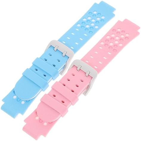 KITANDOVE 2pcs Silicone Watchband for Boy Girl Phone Watch White Colors Quick Release Comfortable and Safe for Boys and Girls