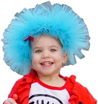 Kobeleen Children Day Toddler Yarn Hairband with Pleated Lace Mardi Gras Headbands Carnivals Amusement Park Children Hair Hoop