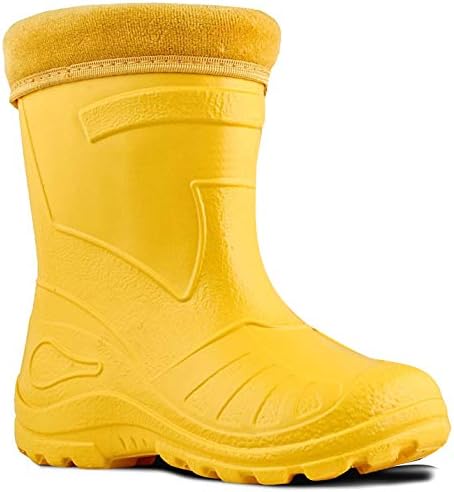 Kolma Ultra Light EVA Kids Girls Wellington Boots Rainy Snow Wellies Red Very Warm Liners