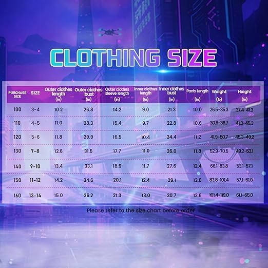 Kpop Hunter Idol Group Costumes For Kids Girls Hunter Star Mira Zoey Mira Print Stage Costume 3PCS Performance Outfits For Halloween Cosplay