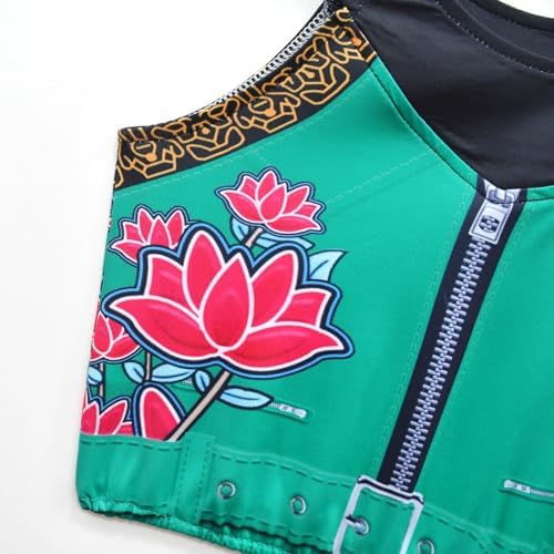 Kpop Hunter Idol Group Costumes For Kids Girls Hunter Star Mira Zoey Mira Print Stage Costume 3PCS Performance Outfits For Halloween Cosplay