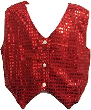 L&L® Unisex Sequin Vest Waistcoat Dance Party Show Costume Boys & Girls UK