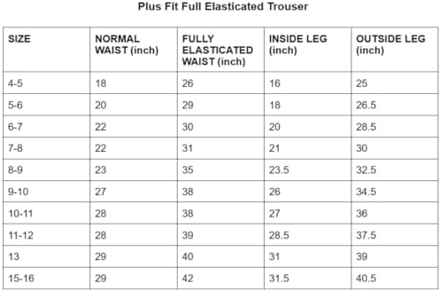 L S U Boys Full Elasticated All Around School Pull UP Trousers~Grey/Black~2/3 To 15/16