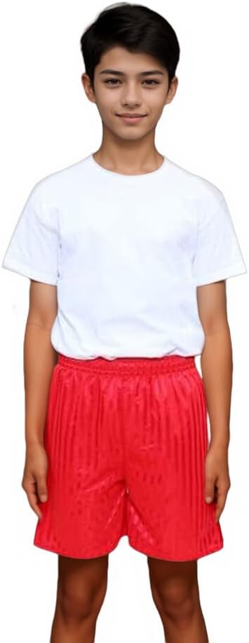 L S U Boys PE Shorts Football Sports Gym Activewear Summer School Shorts Stripe Shadow