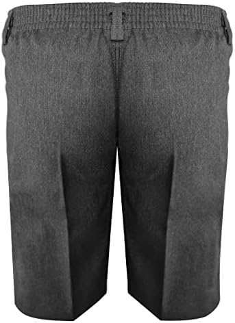 L S U Boys Plus Size School Shorts Adjustable Waist Sturdy Fit Half Elasticated Waist Kids School Shorts