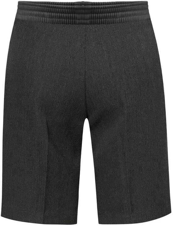 L S U Boys Pull-UP School Shorts Uniform Half Elasticated Back~NO Zip/Clip~ 2-11YEARS