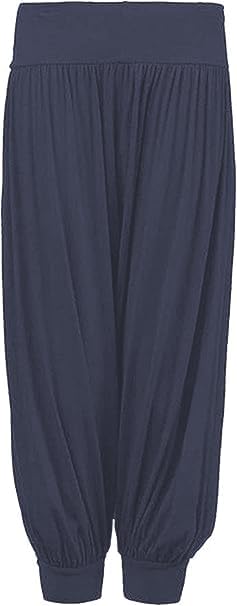 L S U Girls Harem Trousers Stretchy High Waist Baggy Pants Yoga Dance Casual Wear Kids Pilates Pants