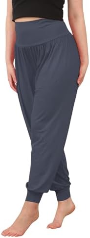 L S U Girls Harem Trousers Stretchy High Waist Baggy Pants Yoga Dance Casual Wear Kids Pilates Pants
