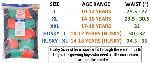 Label Cutters Boys 10 Pack Boxer Briefs 10 12 14 16 18 Years Regular & Husky Premium Underwear