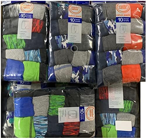 Label Cutters Boys 10 Pack Boxer Briefs 10 12 14 16 18 Years Regular & Husky Premium Underwear