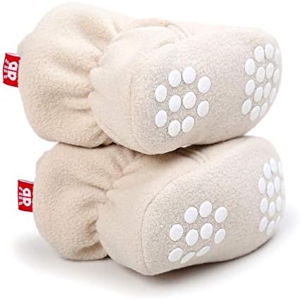 LACOFIA Baby Boys Girls Anti-Slip Soft Sole Slipper Booties Infant Winter Crib Shoes