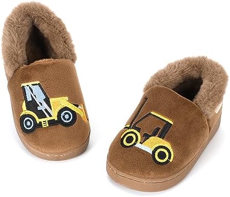 LACOFIA Boys Girls Winter Slippers Children Novelty Slipper Warm Plush Indoor Shoes for Toddlers/Kids