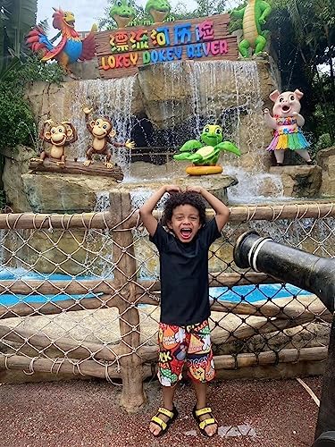 LACOFIA Boys Short Sleeve Rash Vest Kids Sun Protection Swimwear Children Rash Guard Quick Drying