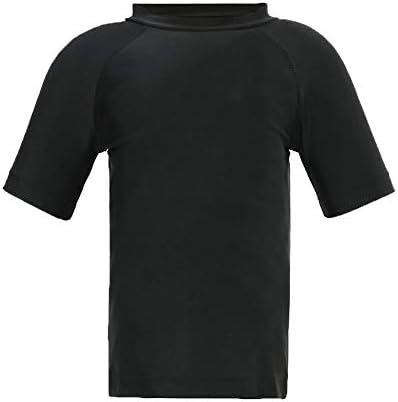 LACOFIA Boys Short Sleeve Rash Vest Kids Sun Protection Swimwear Children Rash Guard Quick Drying