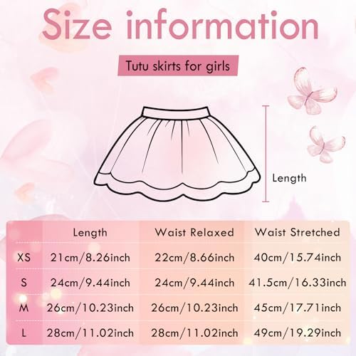 LACOFIA Girl's Tutu Skirt Toddler Ruffle Layered Tulle Skirt Princess Tutu Pettiskirt Party Dance Bubble Mini Skirt (0-10 Years)