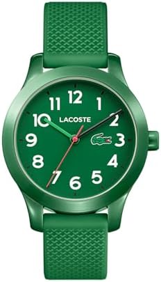 Lacoste Three Hand Quartz Movement Watch for Kids LACOSTE.12.12 Kids Collection with Silicone Bracelet