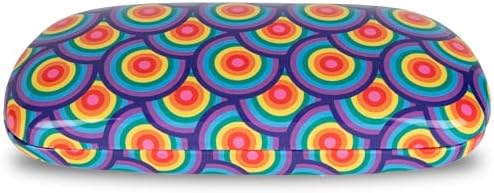 LAGO TERRA Rainbow Print Hard Shell Glasses Case