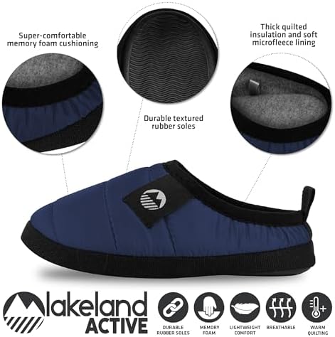 Lakeland Active Children's Wolfa Quilted Ultra-Warm Tent Slippers