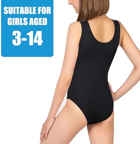 Lancry 3-14 Years One Piece Girls Swimsuit Black Girls Swimming Costume Quick Dry Stretchy Swimwear For Kids Bathing Suit