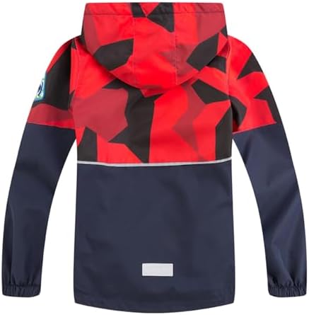 LAUSONS Kids Fleece Lined Raincoat Camo Waterproof Jackets