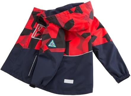 LAUSONS Kids Fleece Lined Raincoat Camo Waterproof Jackets