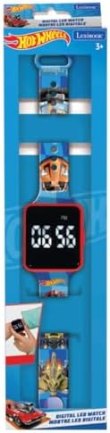 LEXIBOOK DMW060HW Hot Wheels Digital Watch 12-Hour Or 24-Hour Time Display Blue
