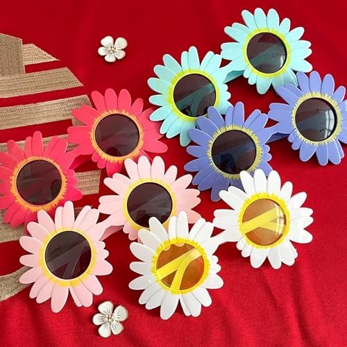 LexTex Sunflower Glasses Daisy Sunglasses Adult Halloween Sunflower Sunglasses For Funny Partie Decorative