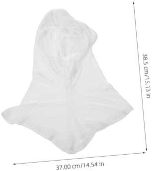 LIFKOME Breathable Hood Balaclava Face Mask Open Face Ski Mask Neck For Men Women Cycling Skiing Hunting White