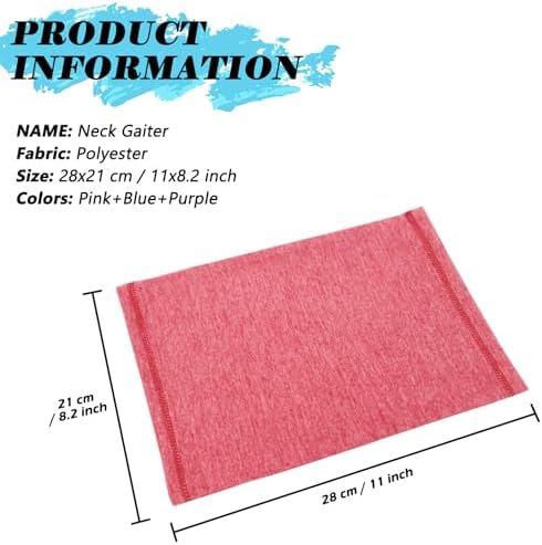 Lifwimner 3 Pack Winter Neck Warmer For Kids Warm Fleece Windproof Neck Gaiter Ski Mask For 3-6 Year Boys Girls Scarf Snood For Running Cycling Outdoor Sports